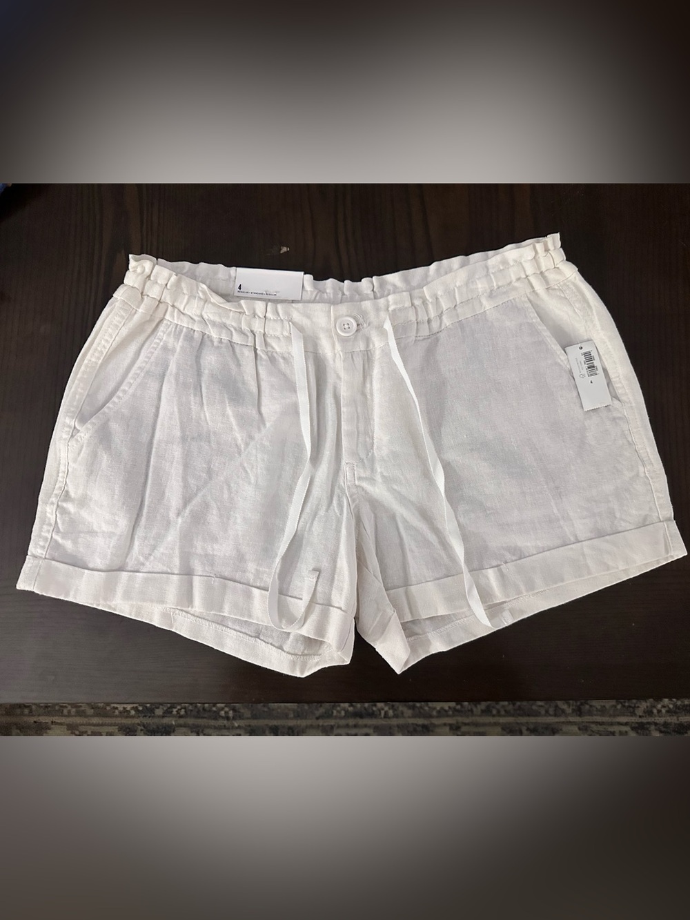 Old Navy Linen Blend White Shorts